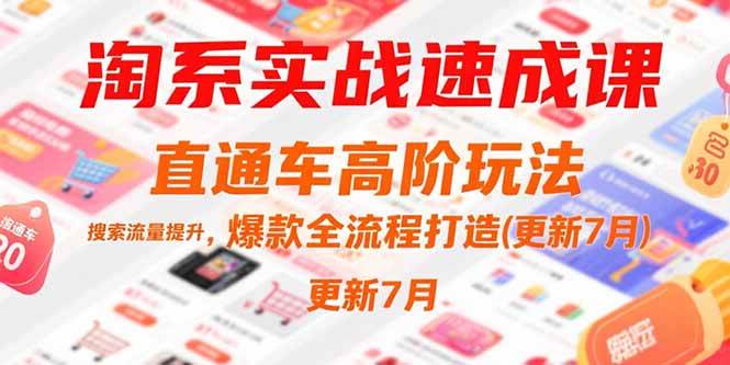 （15374期）淘系实战速成课，直通车高阶玩法，搜索流量提升，爆款全流程打造(更新7月)-KAI的视界
