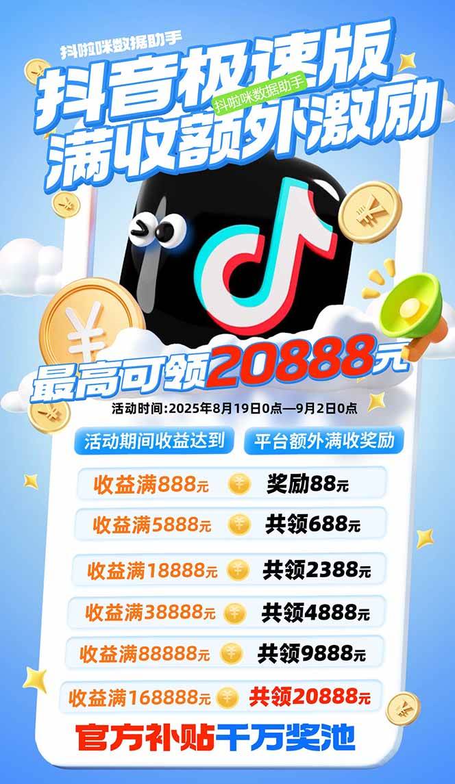 （15800期）抖音极速版拉新，平台大力扶持，每单15元，万播转化无上限，平台额外满…-KAI的视界