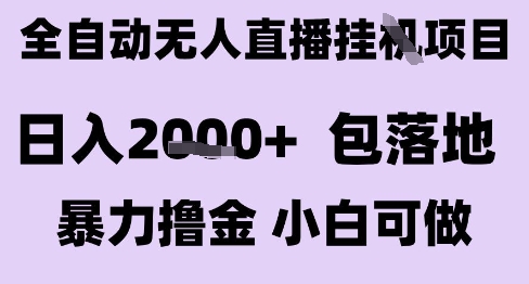 最新全自动抖音无人直播挂G项目，日入2k+ 包落地暴力撸金，小白可做【揭秘】-KAI的视界