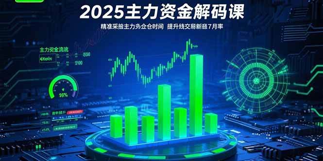 （15511期）2025主力资金解码课：精准捕捉主力建仓时机，提升短线交易胜率(更新7月)-KAI的视界